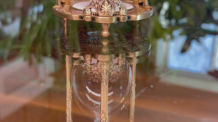 Crystal Brass 20 or 30 Minute Hourglass