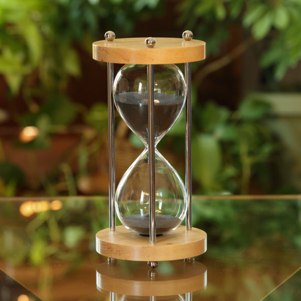 Solid Pecan Hourglass 30 or 60 Min