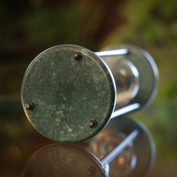 Green Marble Three Tier Hourglass - 5 Minutes