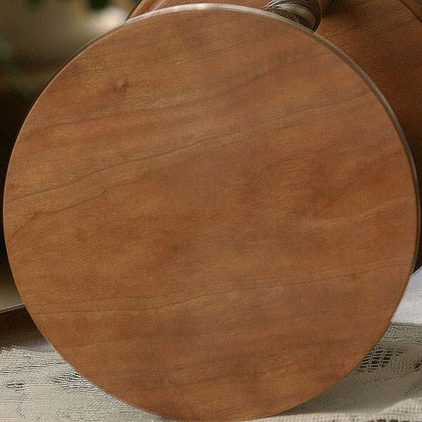 Solid Cherry Wood Hourglass With Smooth Spindles product view