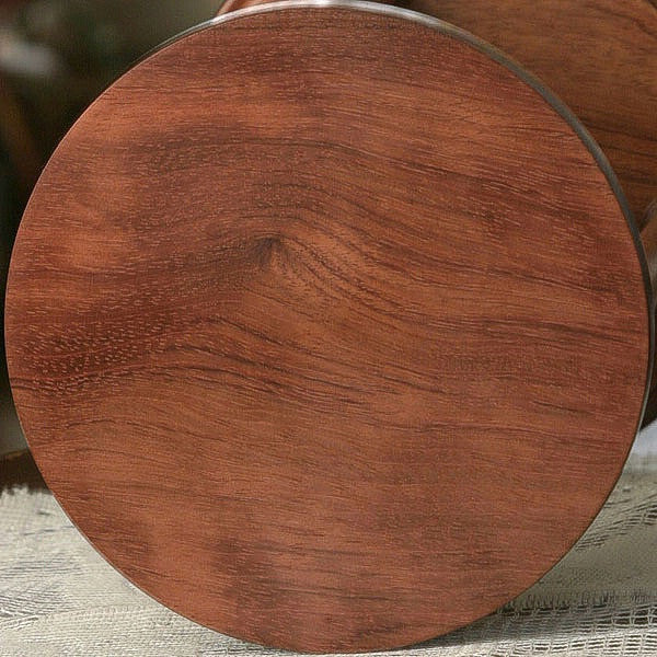 Solid Bubinga Wood Hourglass With Smooth Spindles – additional product image 2