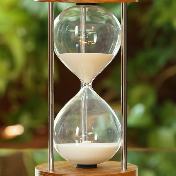 Solid Pecan Hourglass 30 or 60 Min