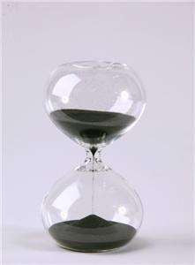 60 Minute Modern Glass Timer in Black or White