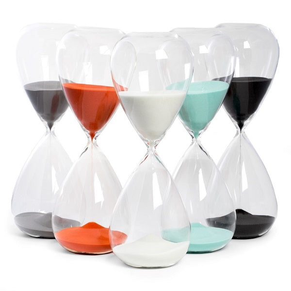 90 Minute Hand Blown Sand Timer