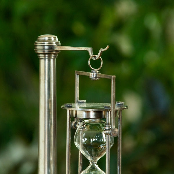 Silver Fillable Hourglass-Stand