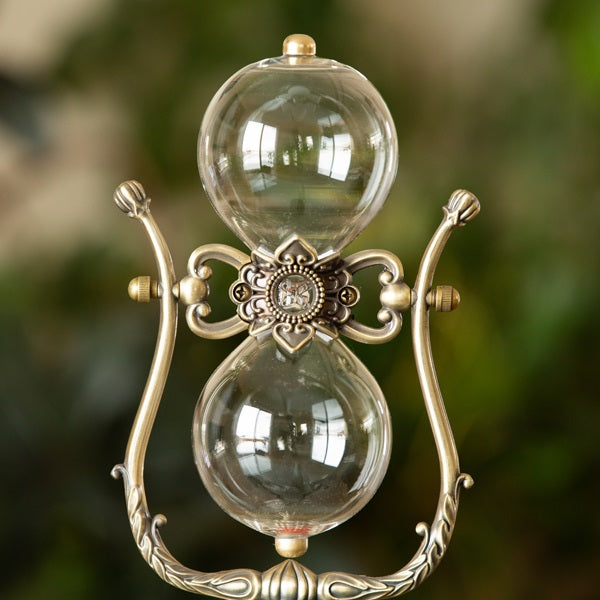Vintage Rotating Hourglass Urn