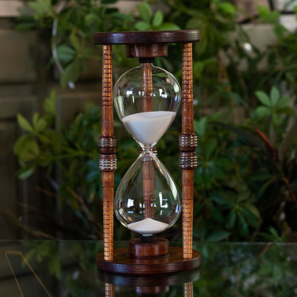Large Antique Bobbin Hourglass Urn