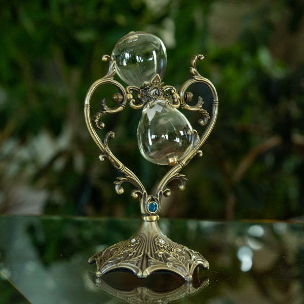 Heart Vintage Rotating Hourglass Urn