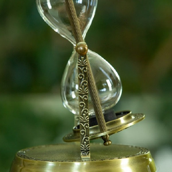 Kelvin & Hughes Vintage Brass Rotating Hourglass Urn