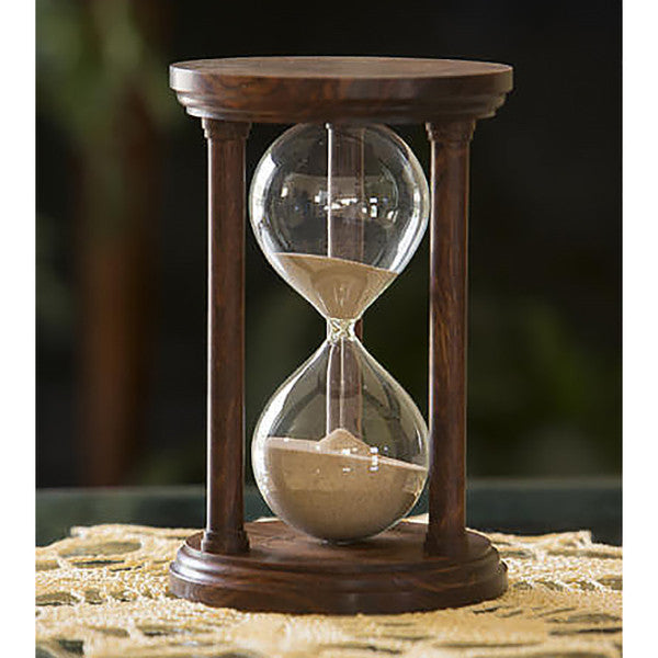 Solid Chechen Wood Hourglass With Smooth Spindles