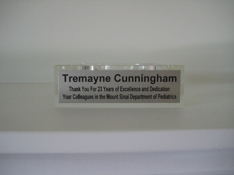 Silver Rectangular Plate