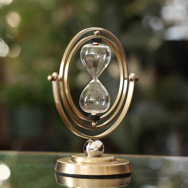 Bronzed Time Turner Urn Rotating Hourglass
