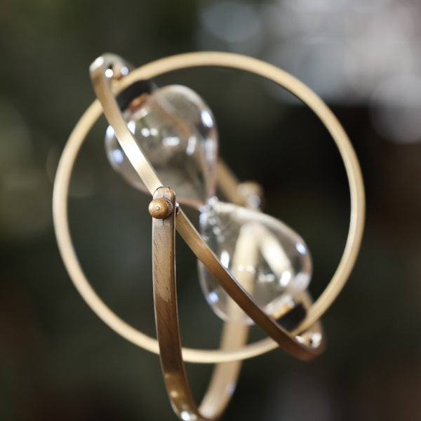 Bronzed Time Turner Urn Rotating Hourglass