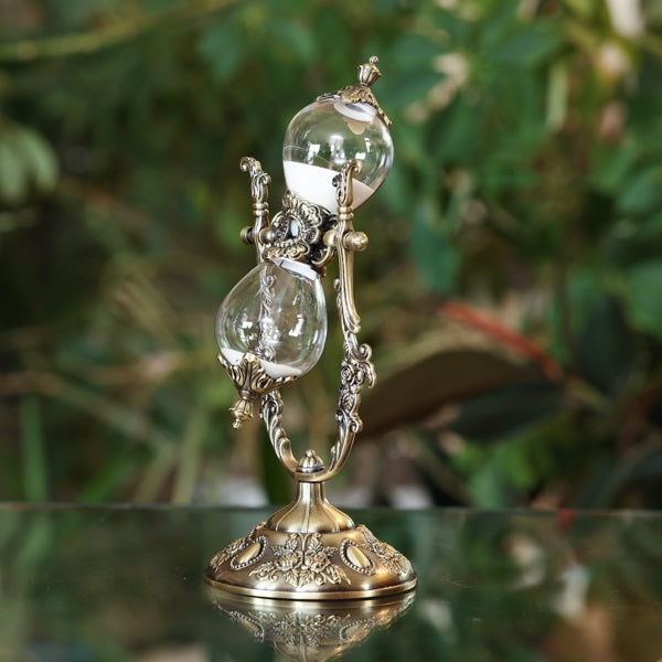 Vintage Rose Rotating Hourglass - 15 or 30 minute