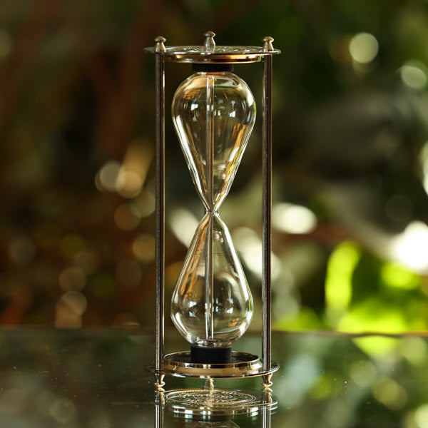 K&H Vintage Silver Hourglass Urn