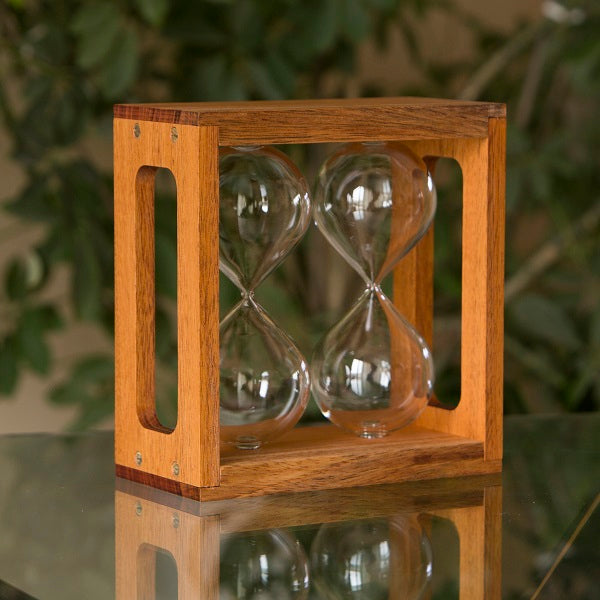 Figured Mahogany Double Hourglass Kit