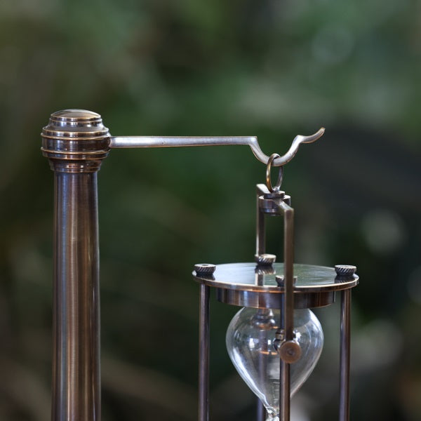 Bronzed 30 Minute Hourglass-Stand