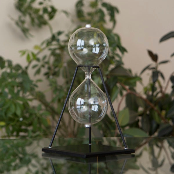 Modern Hourglass Urn on Stand