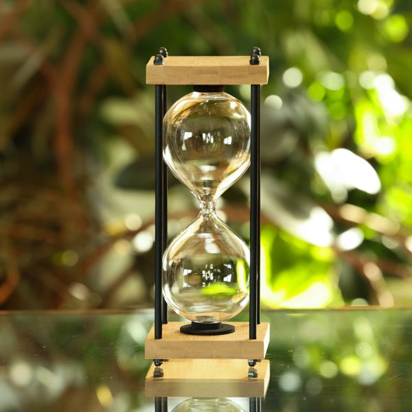 Natural Square Hourglass Kit with Metal Spindles