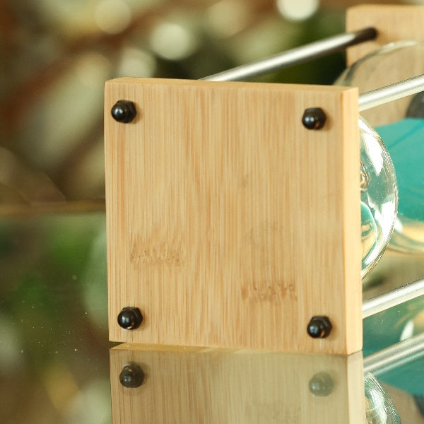 Natural Square Hourglass Kit with Metal Spindles