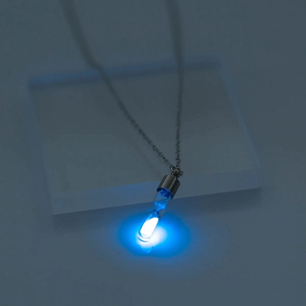 Glow In the Dark Hourglass Necklace