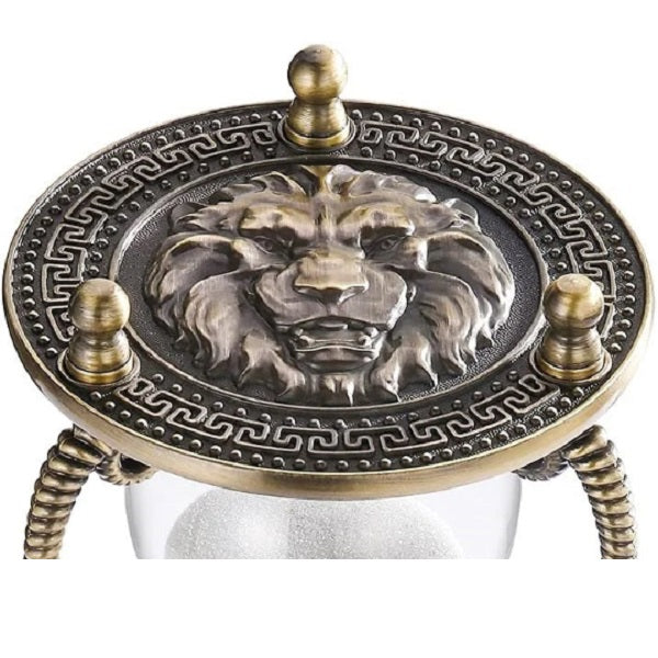 Lion or Dragon Brass Hourglass Urn