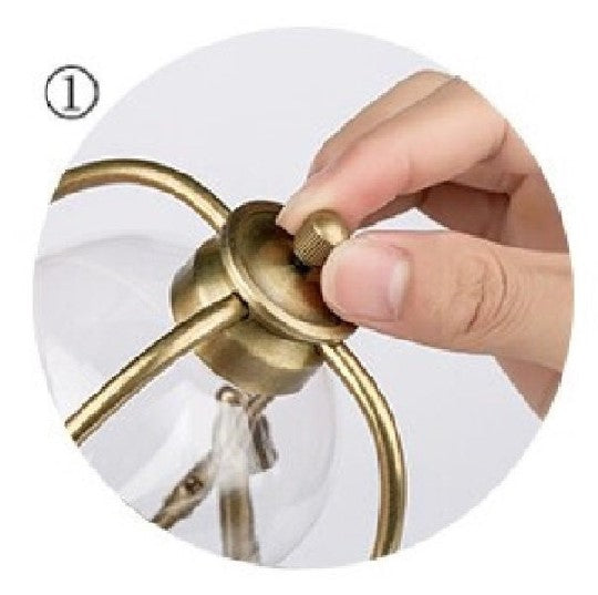 Square Brass Rotating Hourglass Kit
