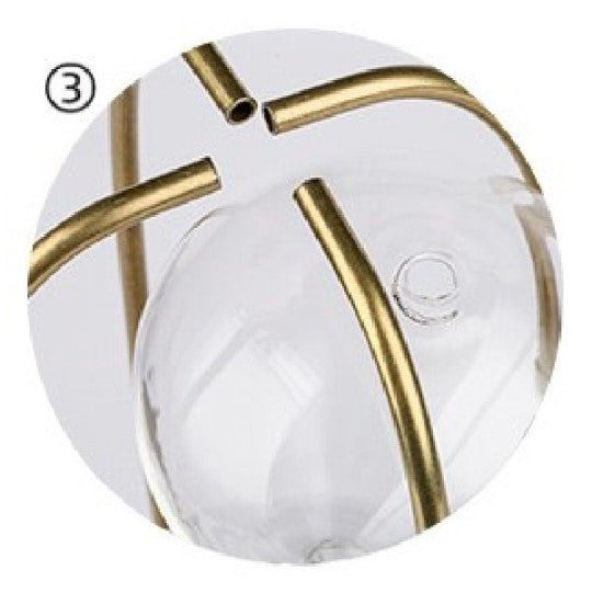 Square Brass Rotating Hourglass Kit