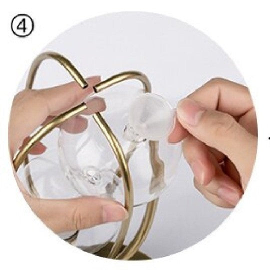 Square Brass Rotating Hourglass Kit