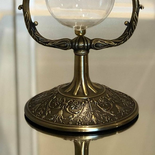 Vintage Rotating Hourglass Urn