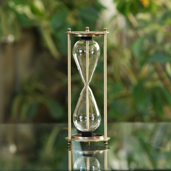 K&H Tall Vintage Brass Hourglass Kit