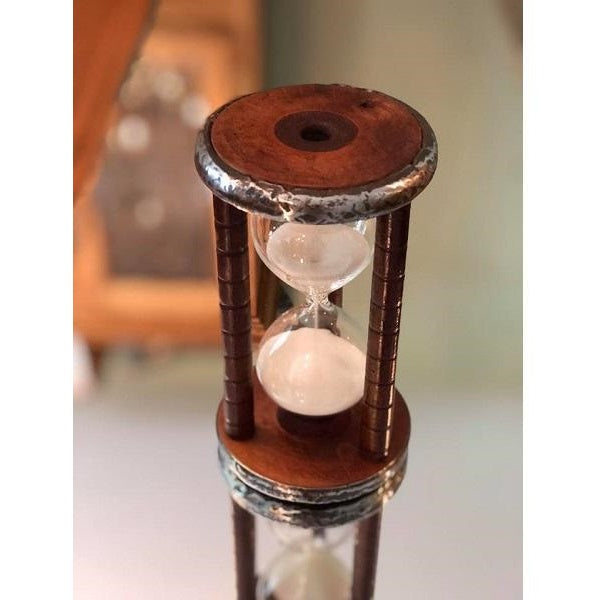 Antique Wood Tea Break Hourglass Kit