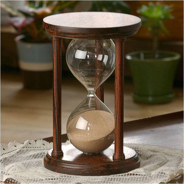 Solid Cocobolo Wood Hourglass With Smooth Spindles