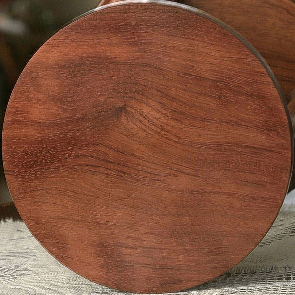 Solid Bubinga Wood Hourglass With Spiral Spindles