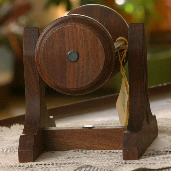 Walnut Decorative Hourglass